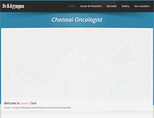 Tablet Screenshot of chennaioncologist.com